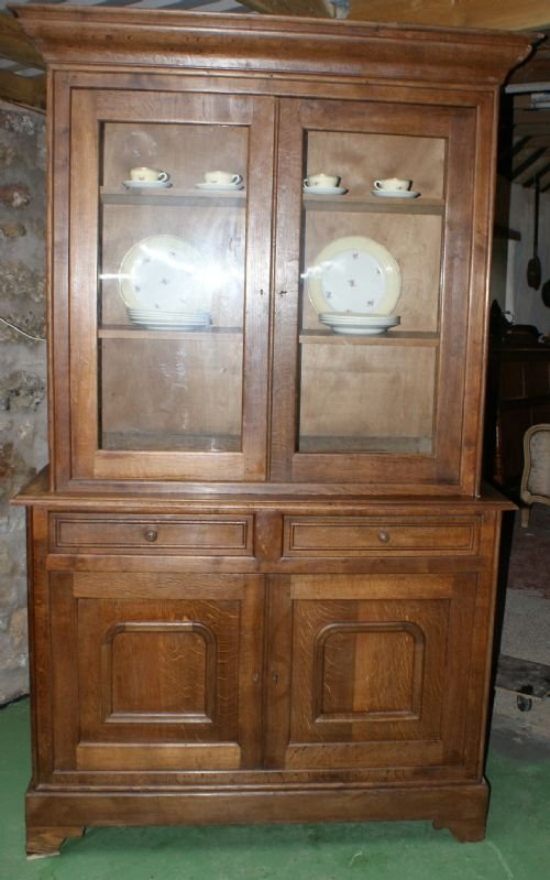 super french oak 2 piece louis philippe buffet