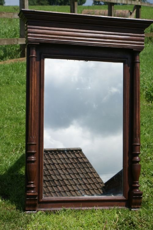 super french henri ii oak mirror
