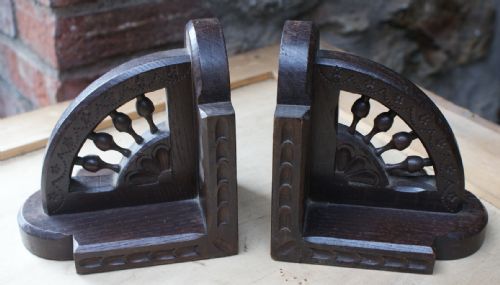 french breton chestnut book ends