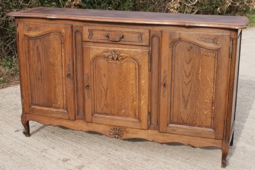 pretty french louis style oak sideboard