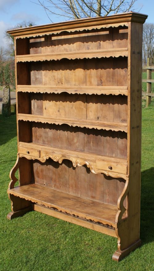 an imposing mid 19th century antique french pine buffet dresser