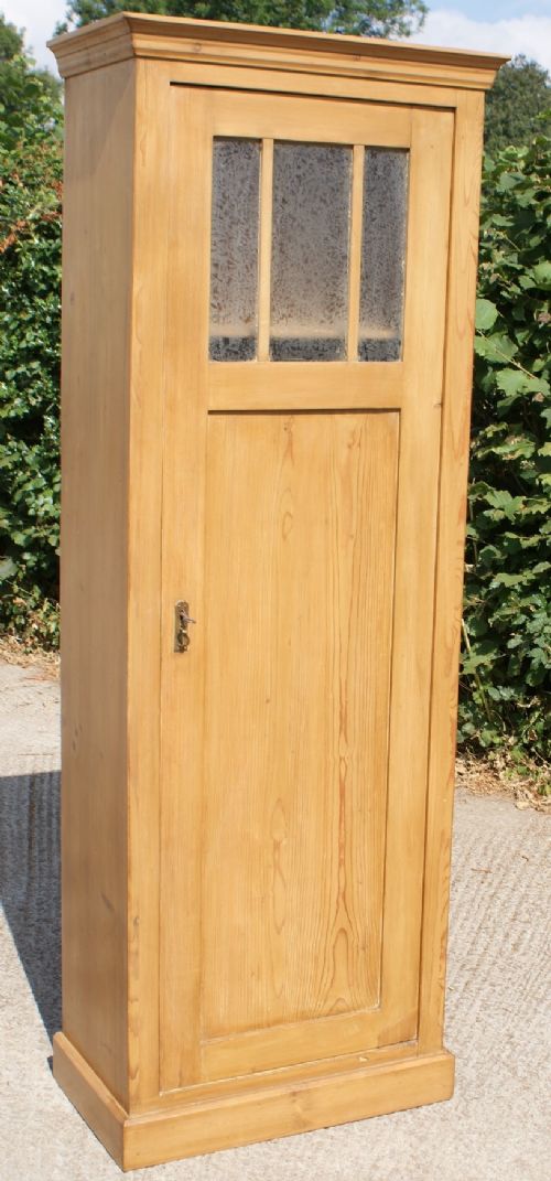 a fine antique german stripped pine kitchen cupboard