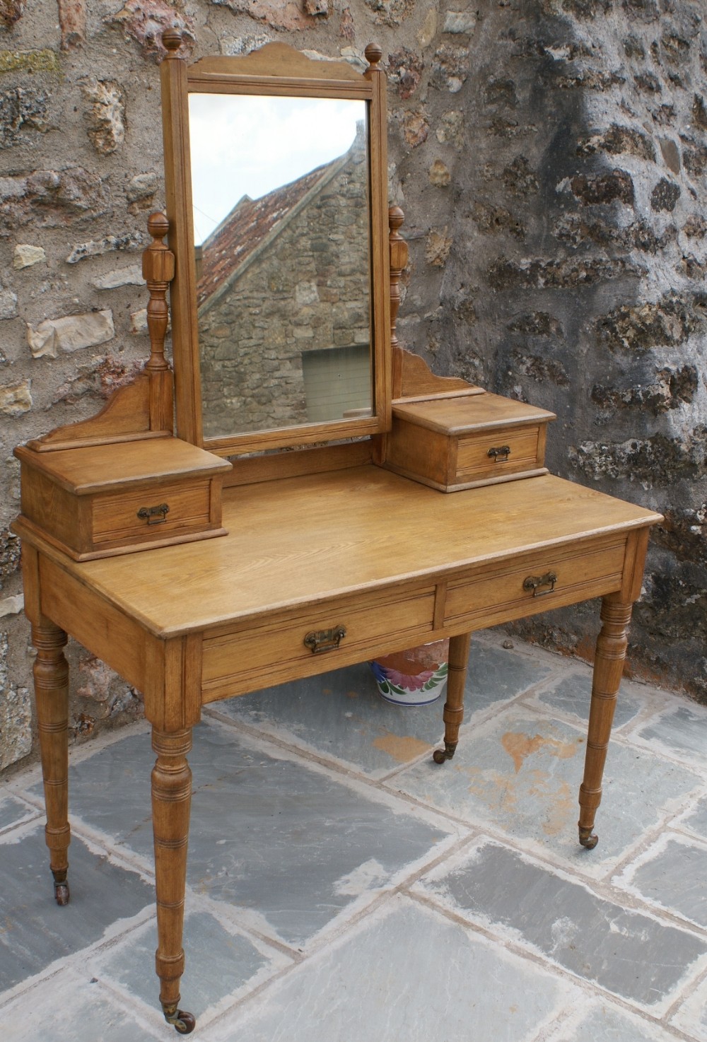 superb edwardian ash dressing table