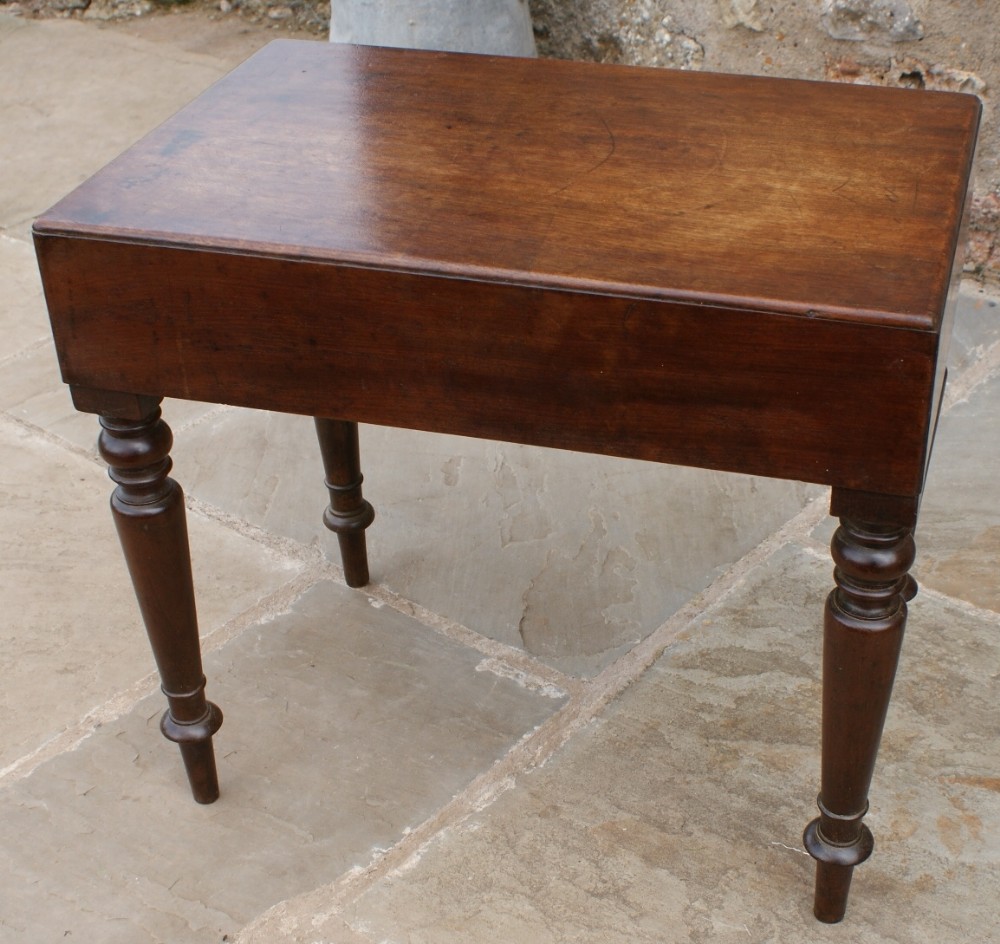 a fine 19th century english mahogany bidet coffee table