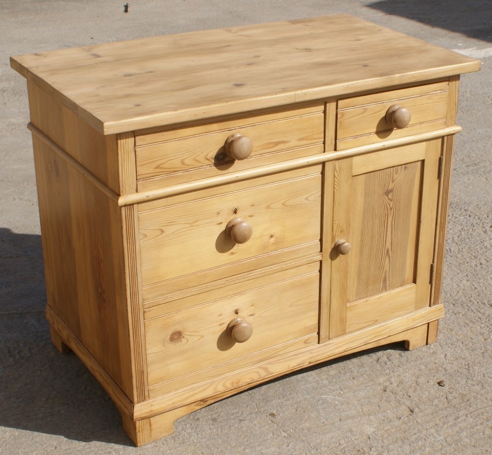 a beautiful dutch stripped pine sideboard cupboard