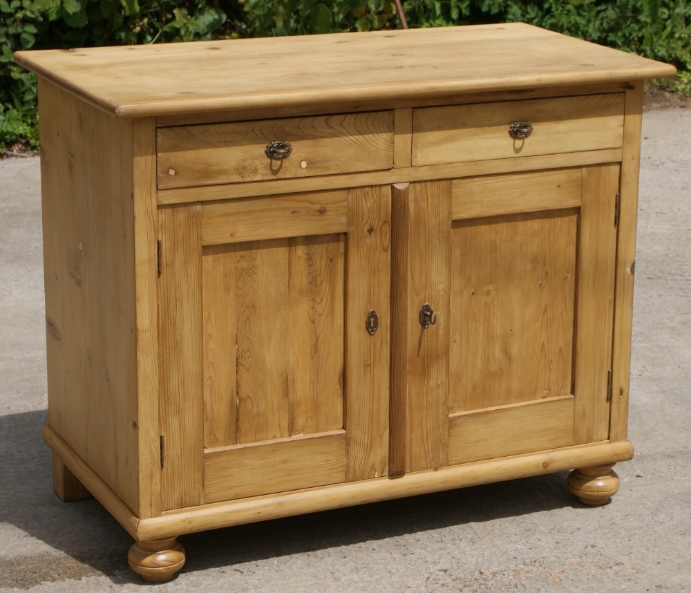 a beautiful east german stripped pine dresser base sideboard