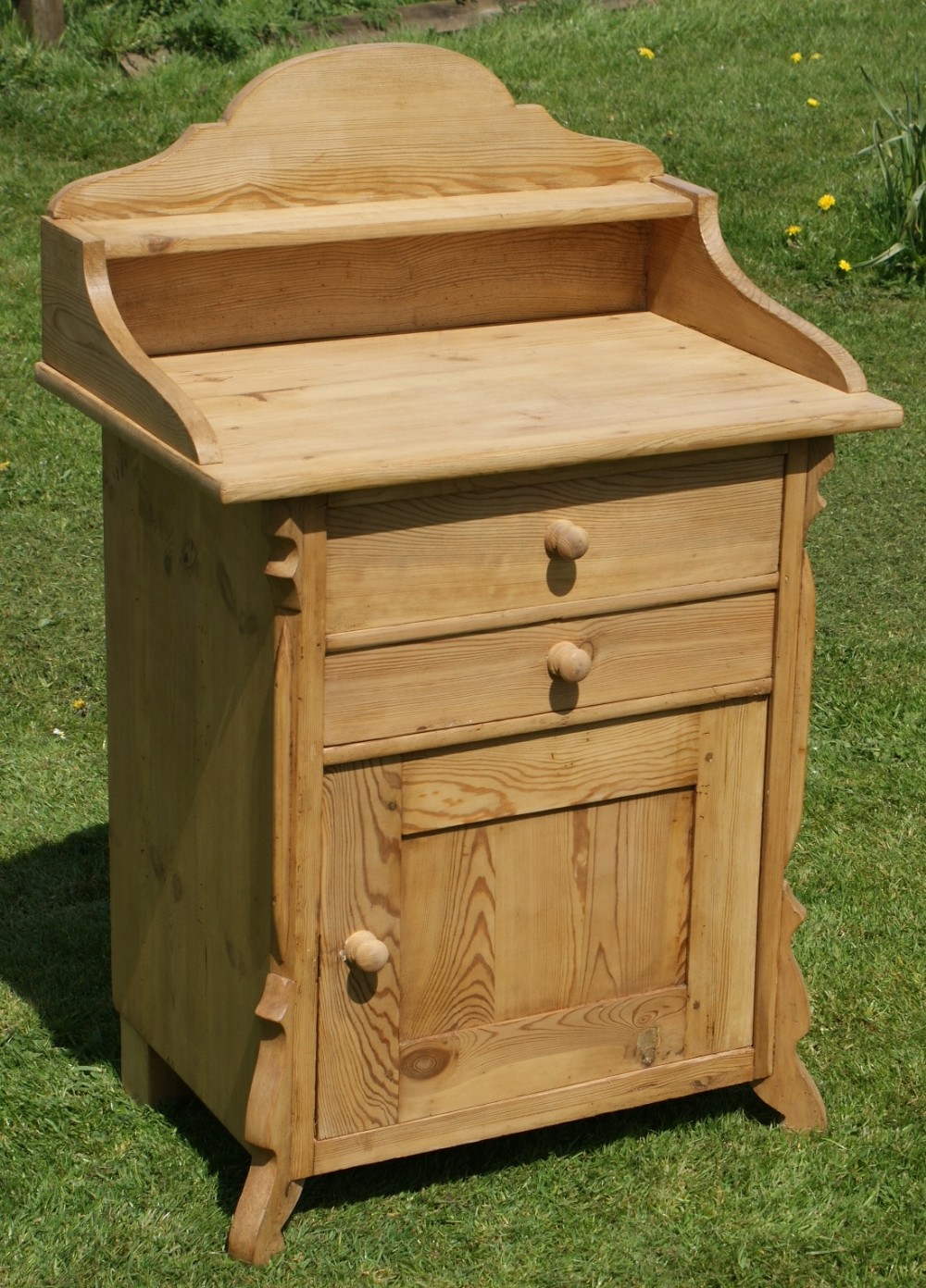 a beautiful east german stripped pine washstand sideboard