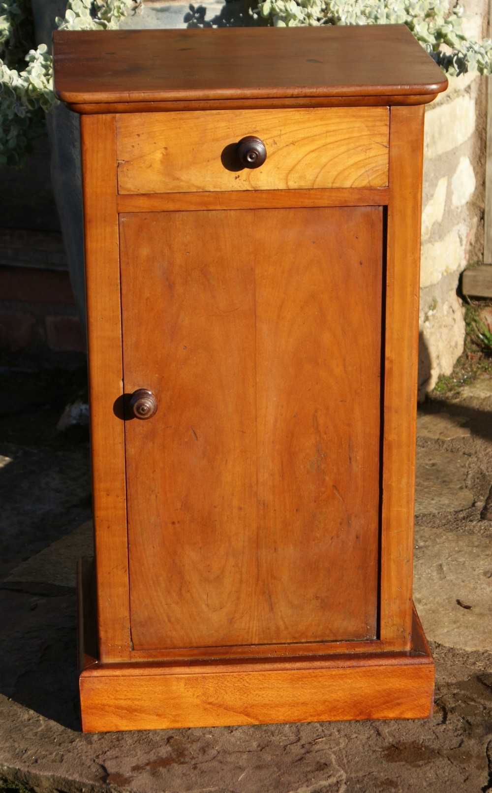 a fine late 19th century french cherry bedside cabinet