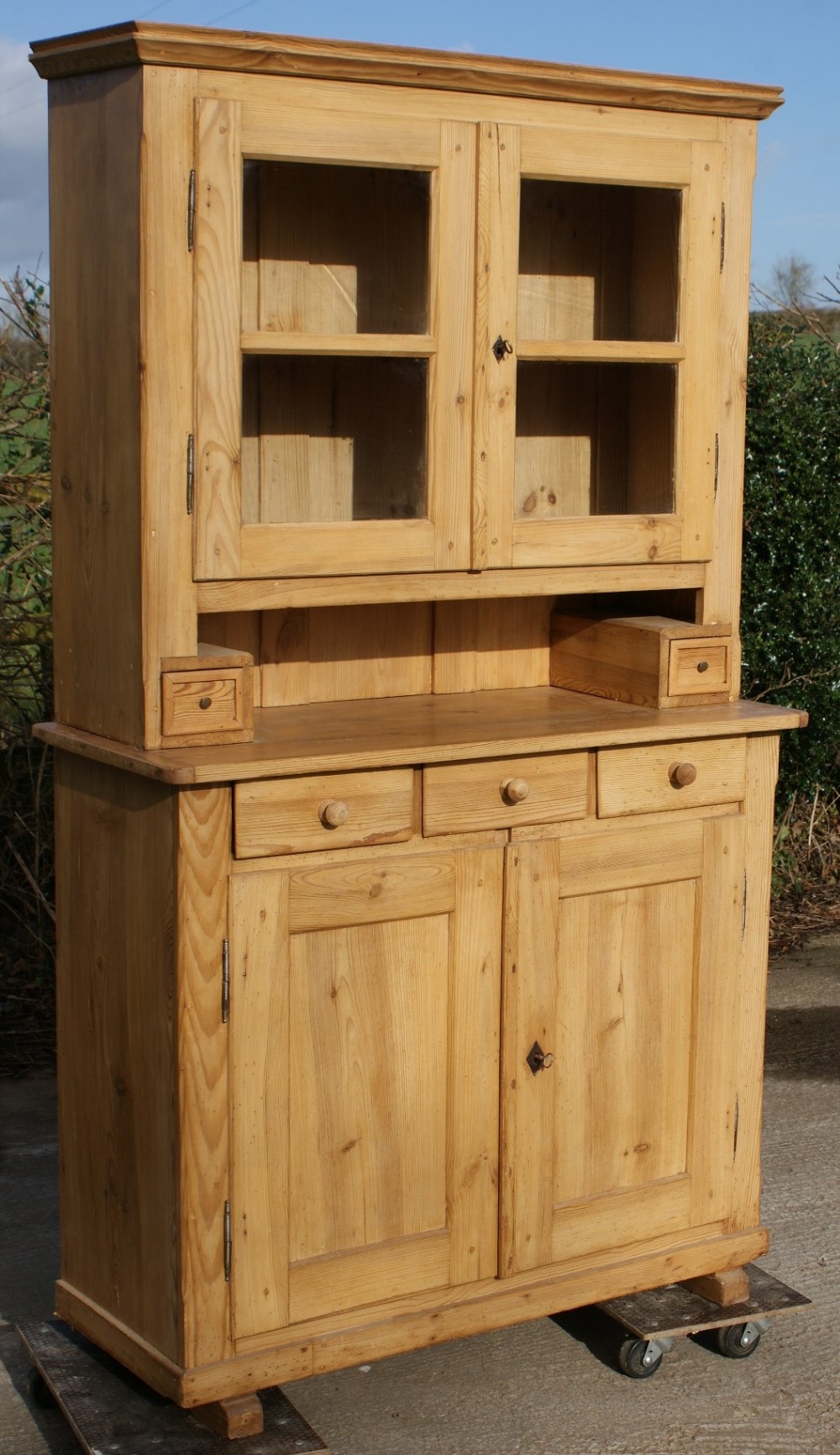 an early 20th century german stripped pine dresser