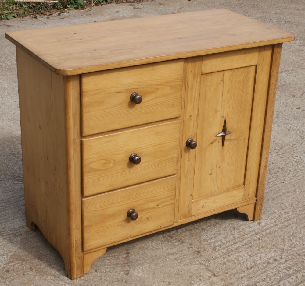 a beautiful large east german stripped pine dresser base sideboard