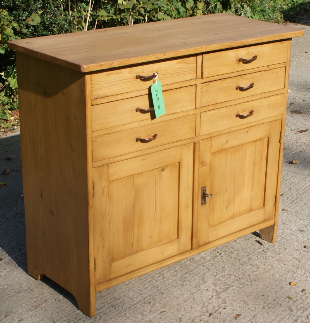 a beautiful large east german stripped pine dresser base sideboard