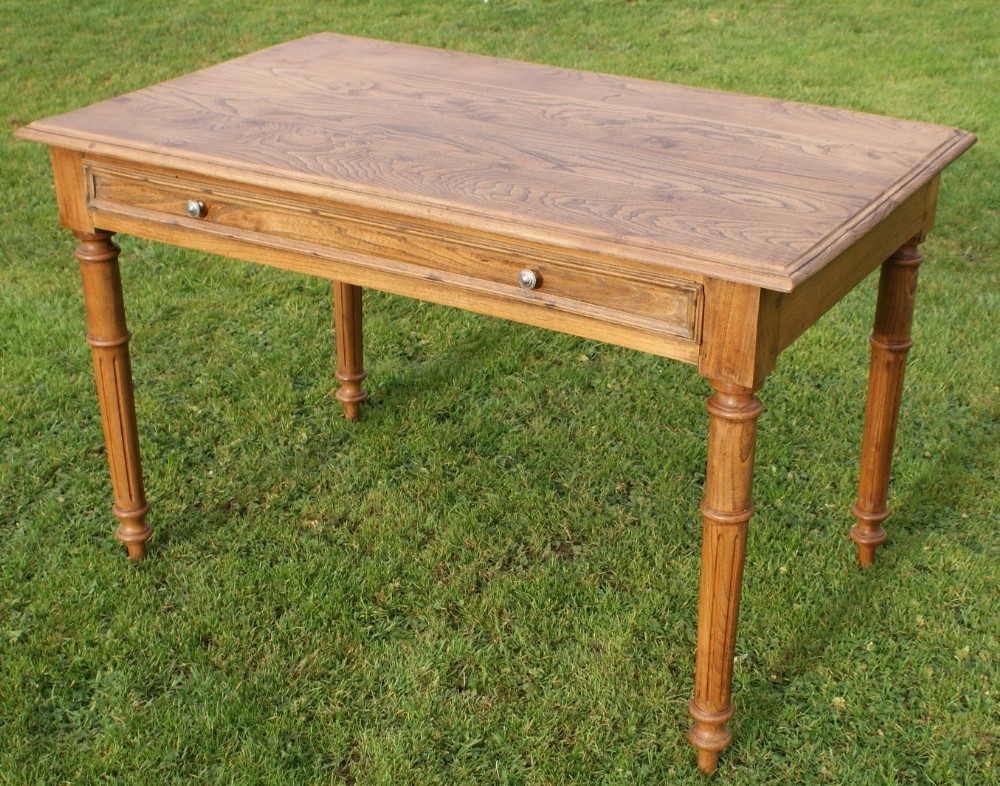 a very pretty french henri ii style chestnut side table